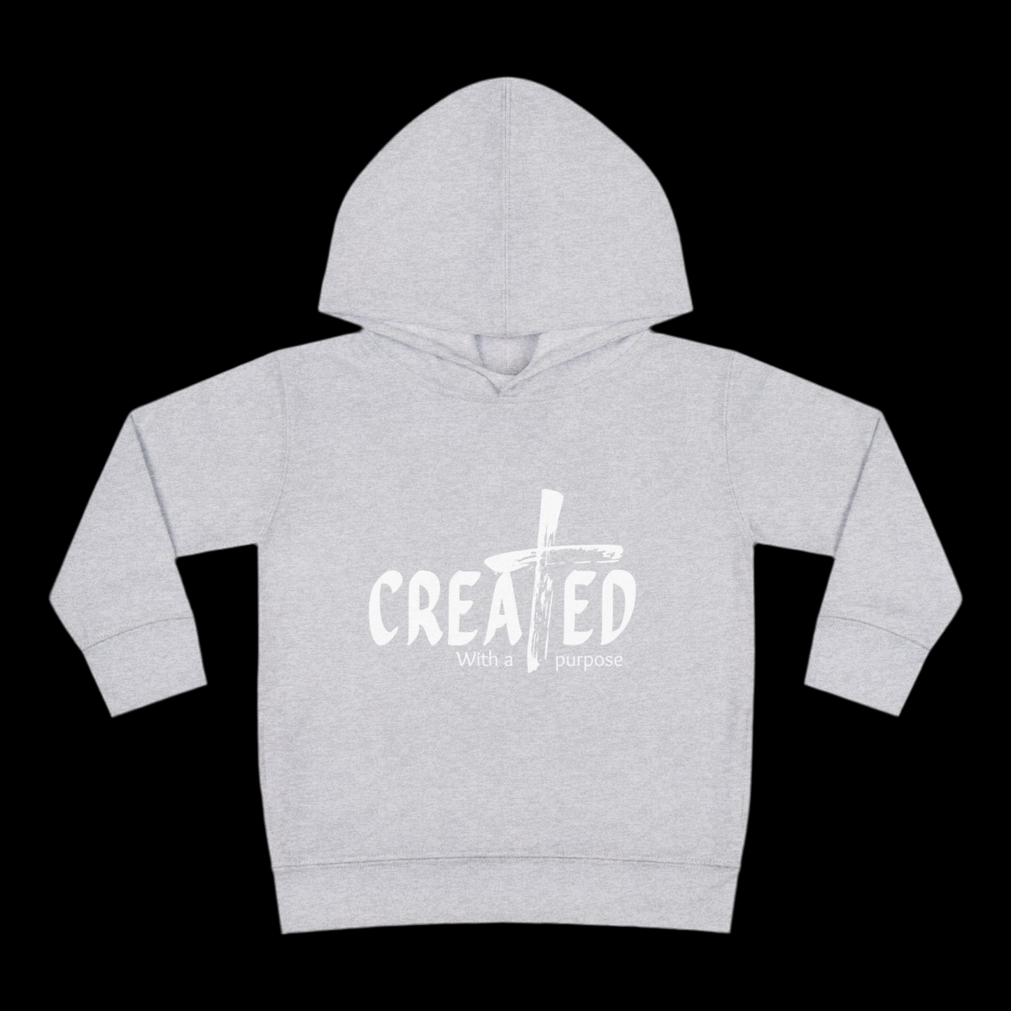 Toddler Hoodie, Created with purpose'