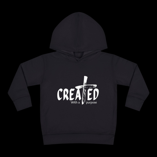 Toddler Hoodie, Created with purpose'