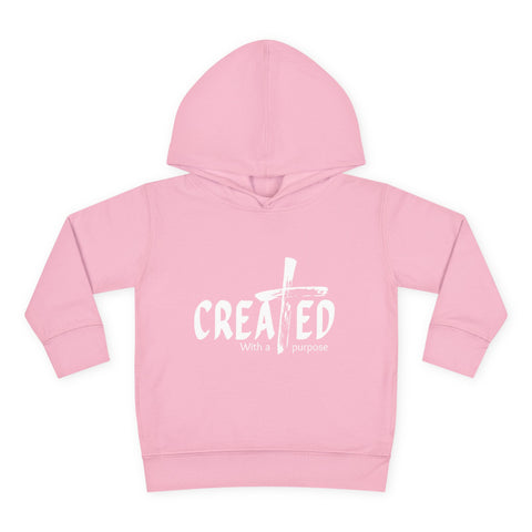 Toddler Hoodie, Created with purpose'