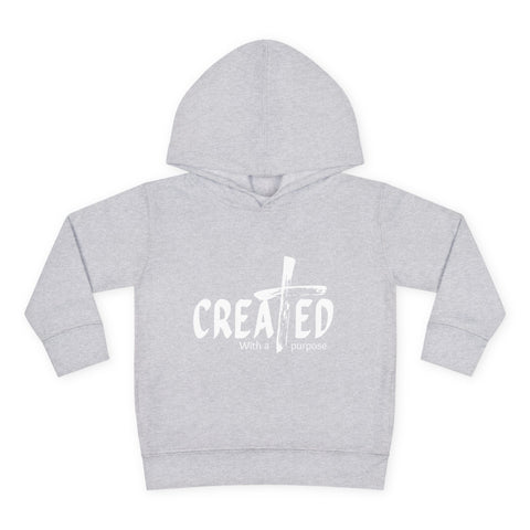 Toddler Hoodie, Created with purpose'