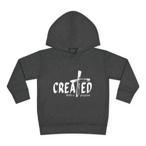 Toddler Hoodie, Created with purpose'