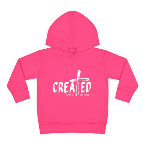 Toddler Hoodie, Created with purpose'