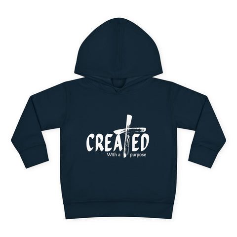 Toddler Hoodie, Created with purpose'