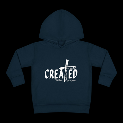 Toddler Hoodie, Created with purpose'