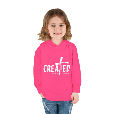 Toddler Hoodie, Created with purpose'