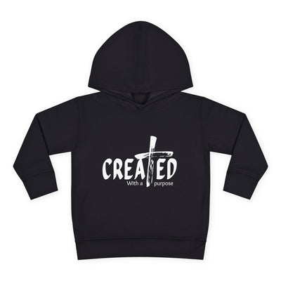 Toddler Hoodie, Created with purpose'