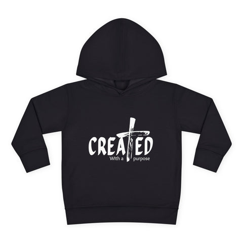 Toddler Hoodie, Created with purpose'