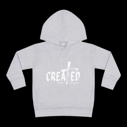 Toddler Hoodie, Created with purpose'