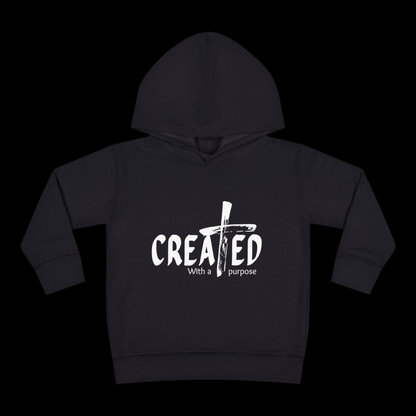 Toddler Hoodie, Created with purpose'
