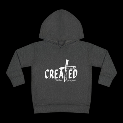 Toddler Hoodie, Created with purpose'